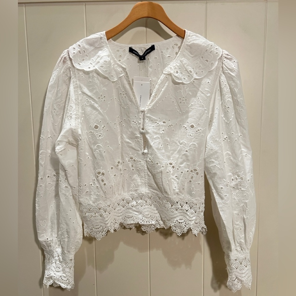 French connection white blouse
